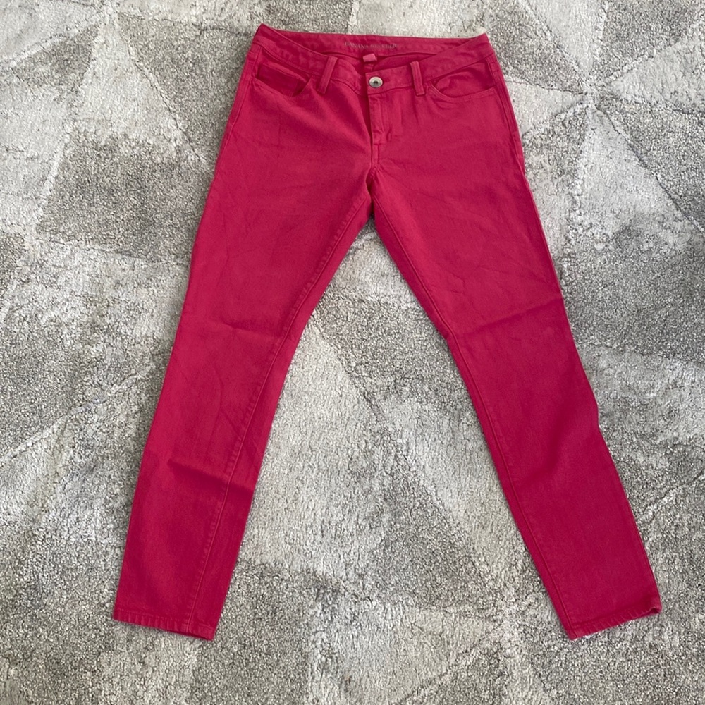 Pink Banana Republic Skinny Jeans Size 27